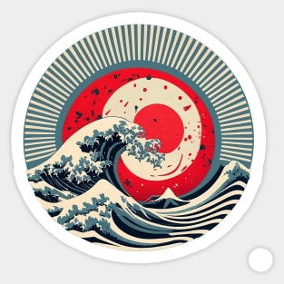 Hokusai Sticker